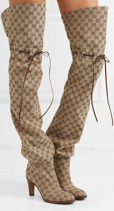 gucci lisa thigh high boots|gucci boots women thigh high.